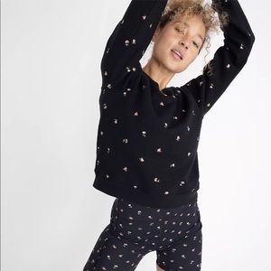 NWT Madewell MWL Embroidered Shrunken Sweatshirt in Spring Floral